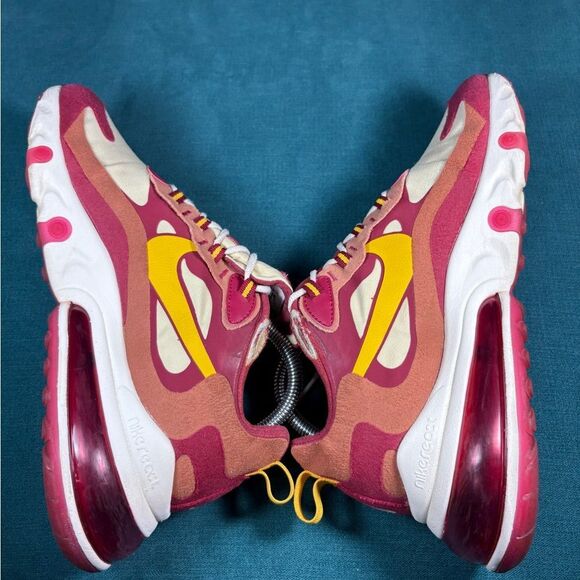 Size 8Men/9.5Women - Nike air max react 270 red shoes - Picture 5 of 9